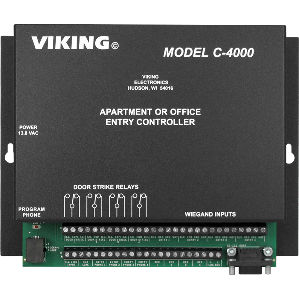 C-4000 - 250 Apartment Door Entry System Controller | Viking 