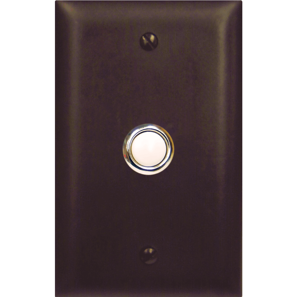 door bell panel in dark brown color