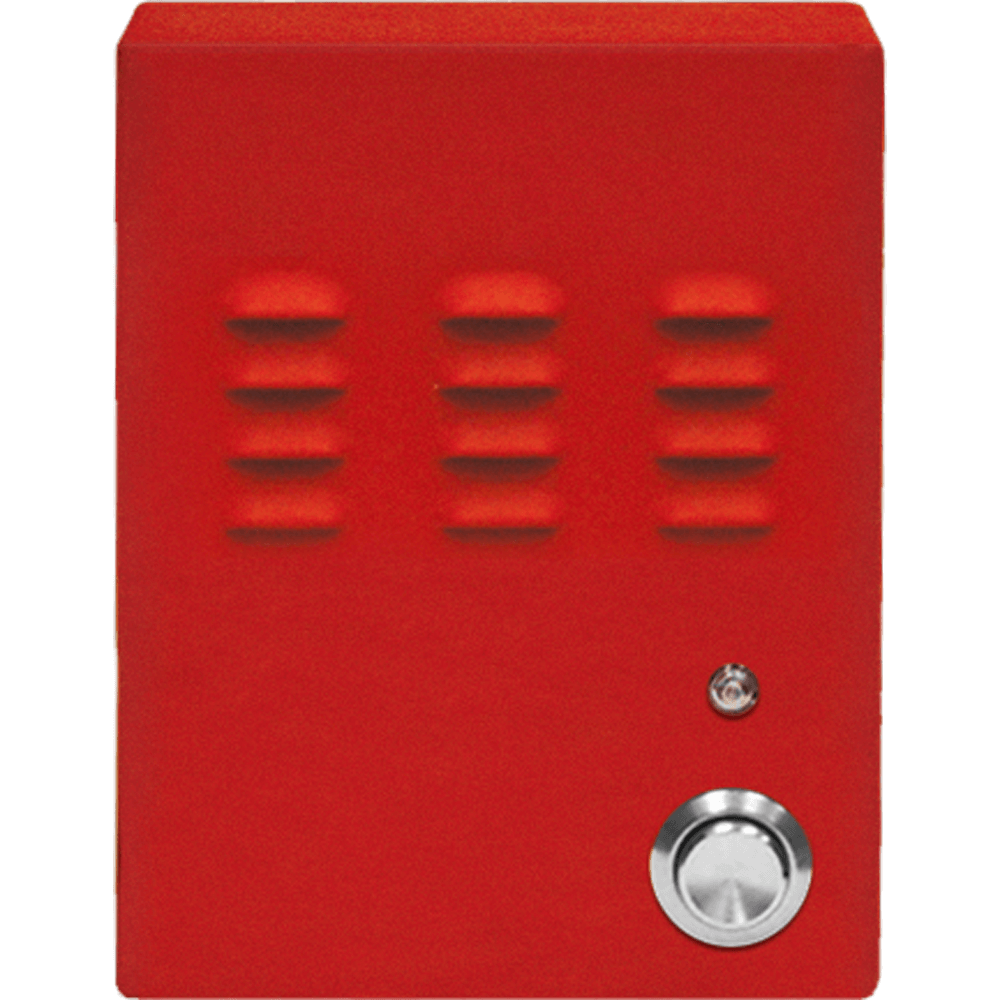 voip red emergency phone with ewp - wall mounted