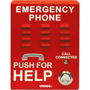 voip red emergency phone with enhanced weather protection
