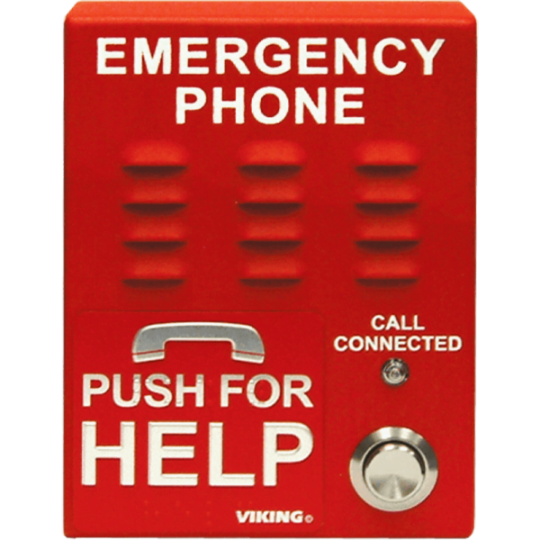 red emergency phone