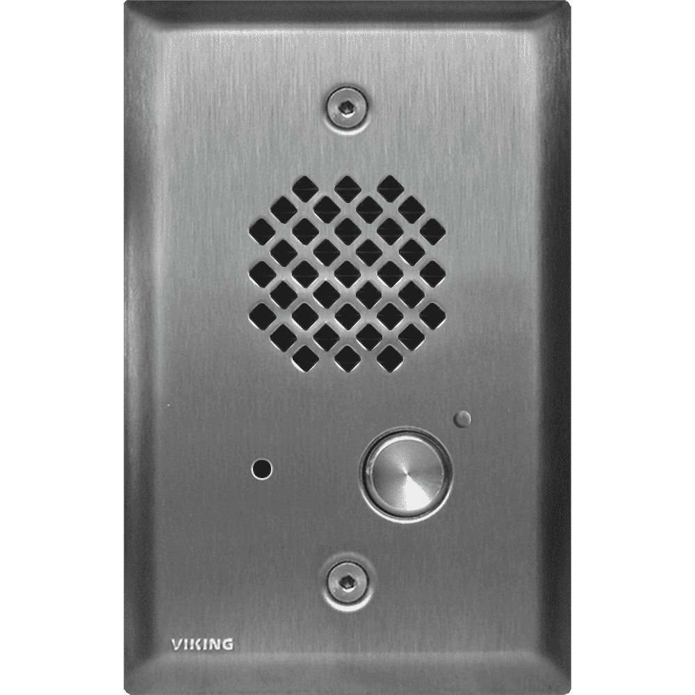 stainless steel single gang entry phone with ewp