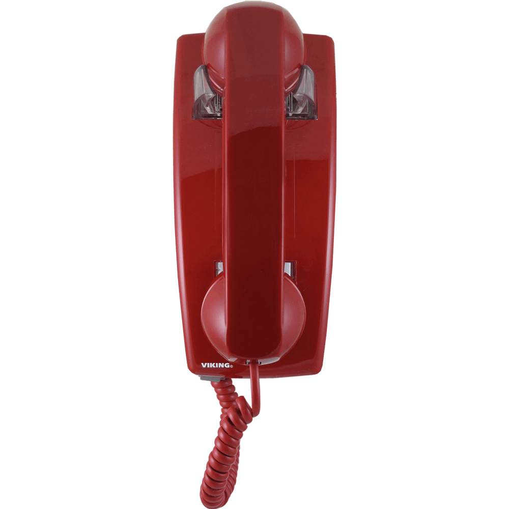 red hot-line wall phone