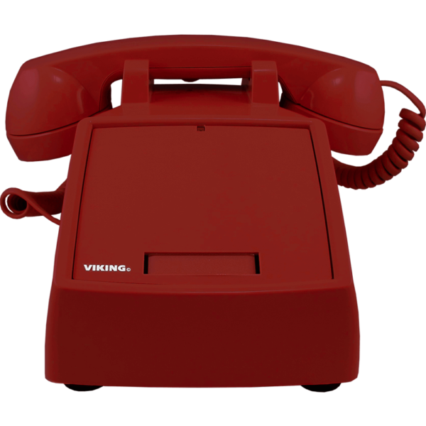 red hot-line desk phone