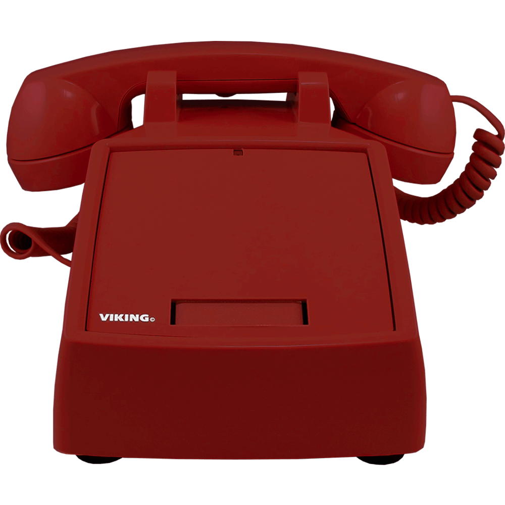 red hot-line desk phone