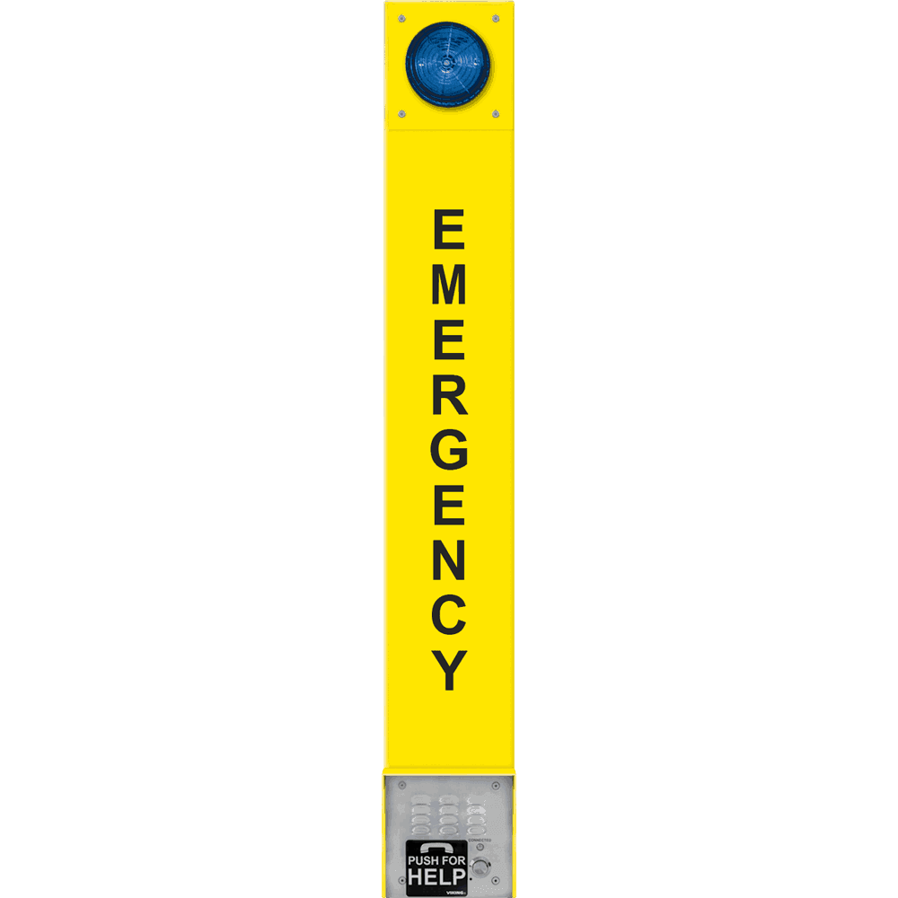 yellow voip emergency tower phone with ewp